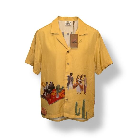 Kota The Friend x DSNY Protea Bowling Top in Yellow Men’s Sz M - Picture 1 of 7